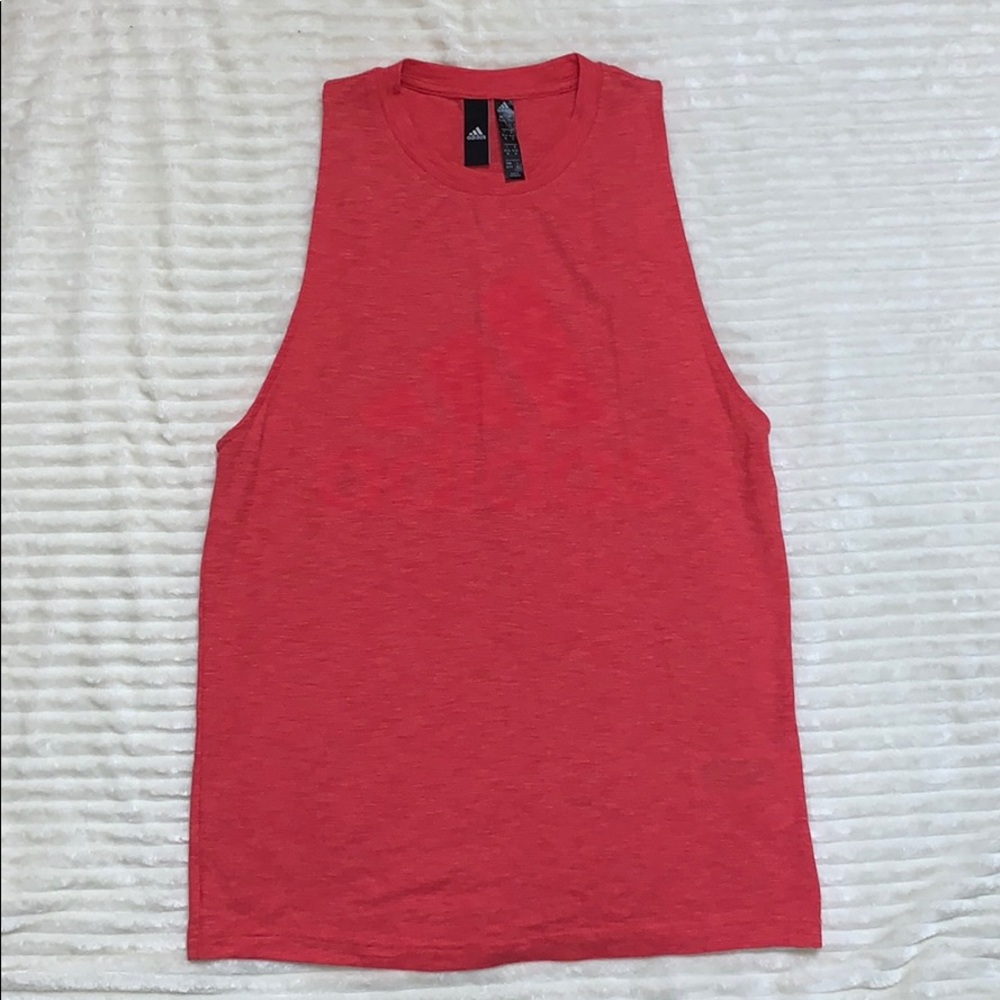 Women’s Adidas Logo Red Workout Tank Sz XS